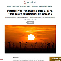 Perspectivas 'renovables' para Espaa: fusiones y adquisiciones de mercado